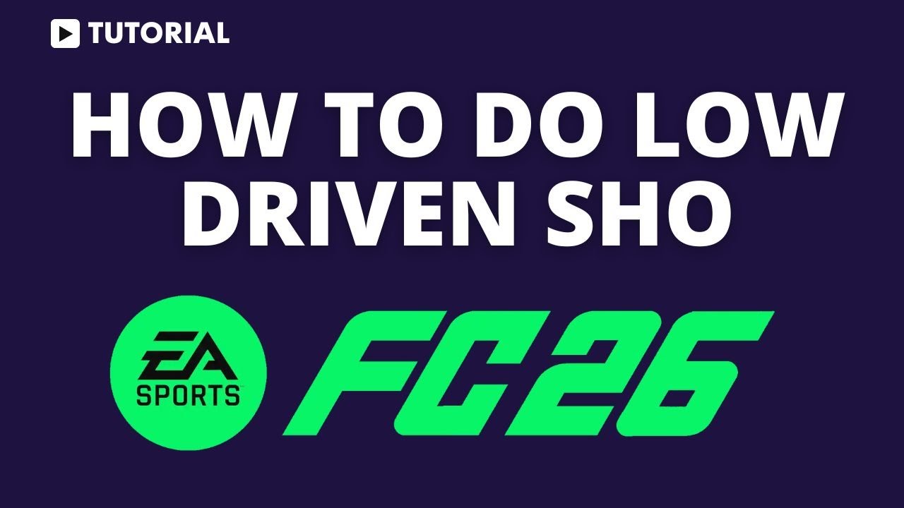 How to do low driven shot FC 26 - YouTube