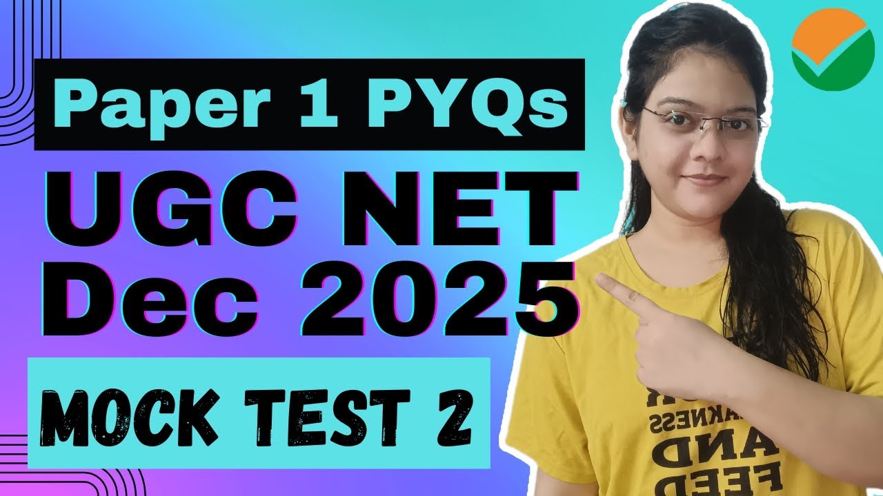 UGC NET Jun 2025 Paper 1 pyqs | Mock Test 2 - YouTube
