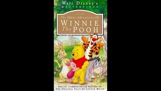 Opening To The Many Adventures Of Winnie The Pooh 1996 Vhs