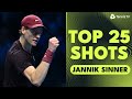Jannik Sinner's Top 25 Shots From The 2025 Season! 😮‍💨