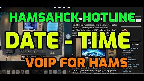 Cisco 525g -Time and Date Hamshack Hotline