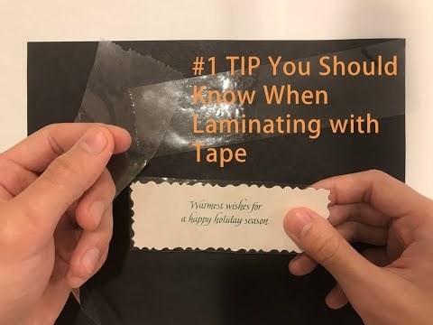 The #1 Tip to Know When Laminating Paper with Packing Tape