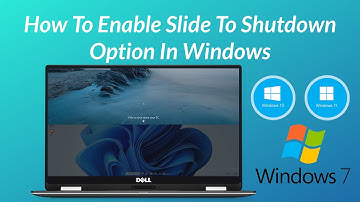 How To Enable Slide To Shutdown Option In Windows | Windows 7, 8, 10 and 11