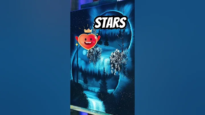 #HowToPaint #Stars #paintwithjosh #bobross #shortsfeed #shortsart #shortsviral #artshorts #clouds