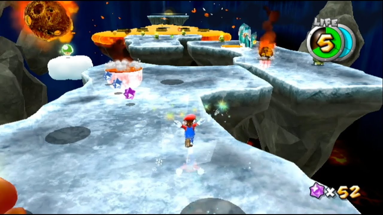 Super Mario Galaxy 2 - Shiverburn Galaxy Gameplay - ericfortesTV