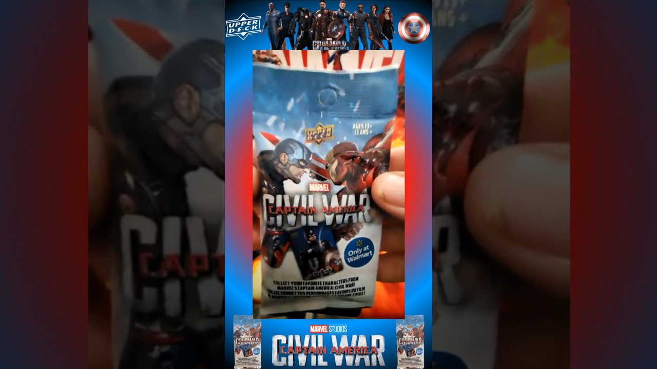 💥 CAPTAIN AMERICA CIVIL WAR MARVEL CARDS PACK 1 