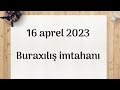 9-cu sinif 16.04.2023 buraxılış imtahanı 16 aprel