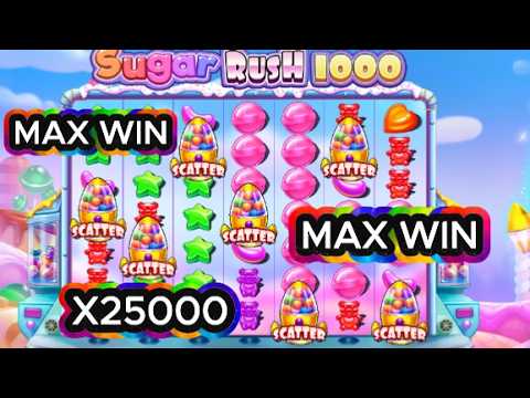 MAX WIN! X25000 SUPER BONUS SUGAR RUSH 1000