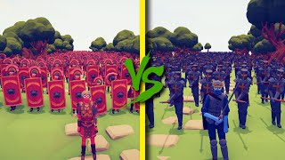 ROMAN ARMY vs KNIGHT ARMY - Totally Accurate Battle Simulator TABS