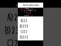 The #1 Python Trick That's Improving My Coding Skills #maths #pythonpractice #programmingexercises