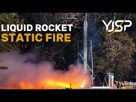 Firing a Liquid Rocket on a Farm | GoldiLOX Static Fire