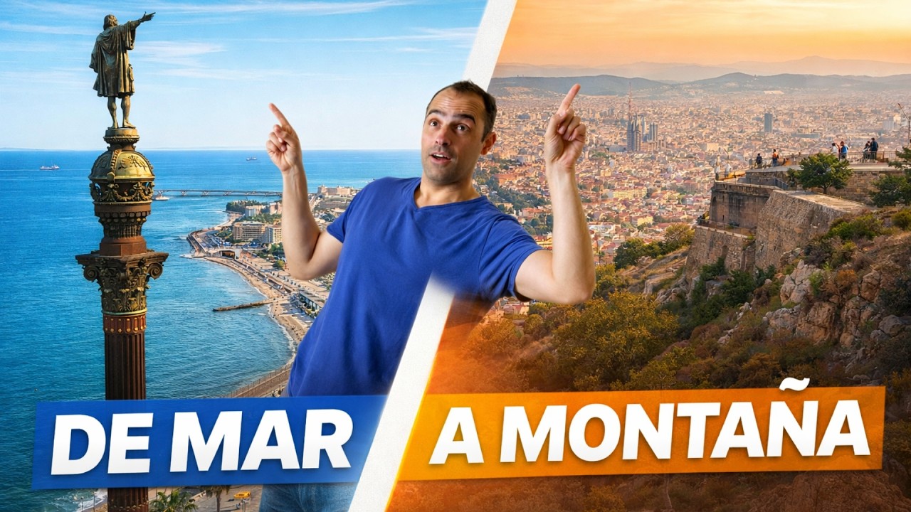 Barcelona caminando: ruta completa del mar a la montaña (mapa incluido)