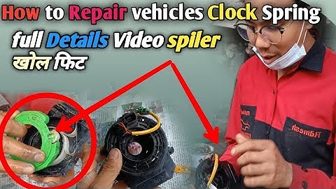 How to Open and Repair steering Clock Spring | Car and SUV horn  airbag Spiral Repair in Nepali