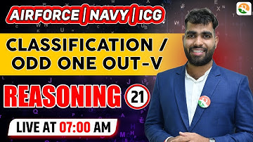 Odd One Out -5 | Airforce Reasoning Classes |Airforce y group Reasoning 2024 |Airforce Reasoning