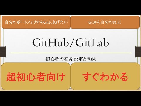 Git pushまでの流れについて　初心者GitHub/GitLab