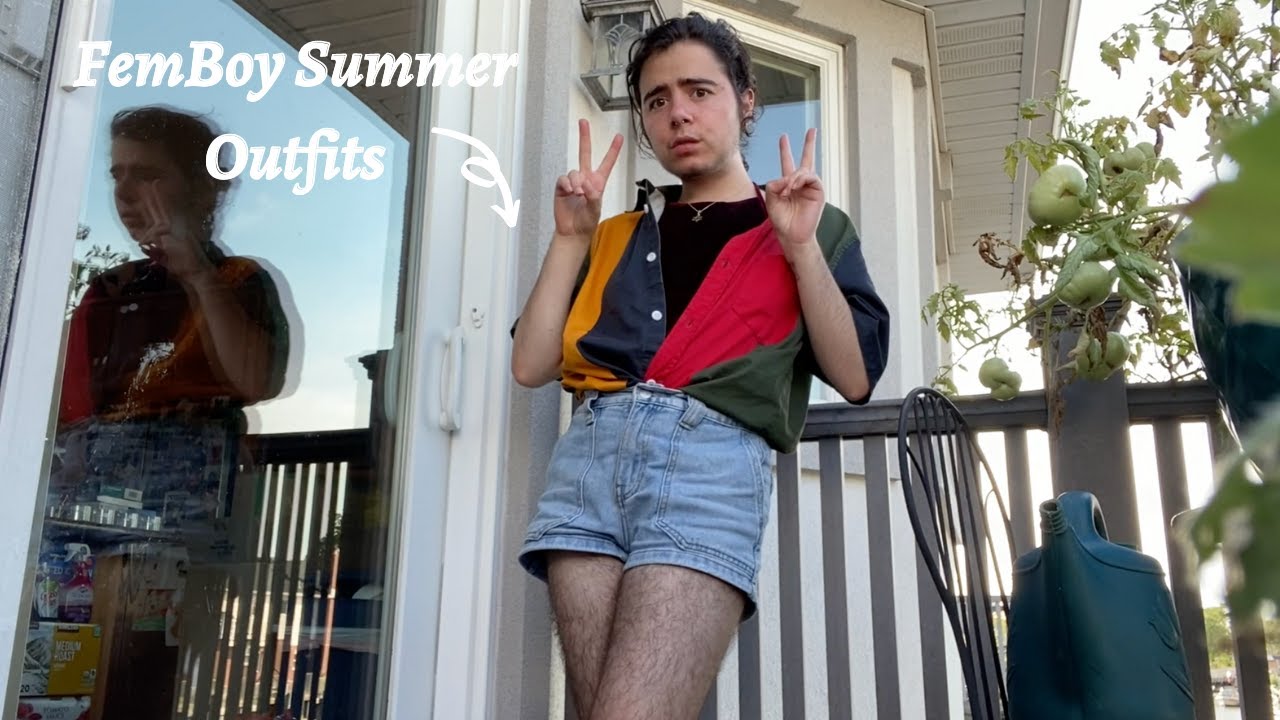 femboy summer outfits (w/ my favorite and only pair of jean shorts) 