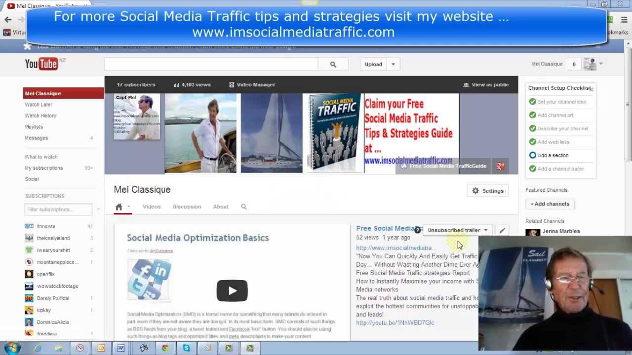 How to make your new Youtube Channel Art with your own pictures - Part ...