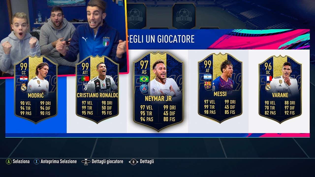 😍 NEYMAR TOTY MAMMA MIAAAA! TEAM OF THE YEAR DRAFT CHALLENGE | FIFA 19 [ITA]