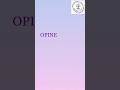 Meaning of the term Opine | Adv Melisa Rodrigues