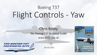 737 Flight Controls - Yaw