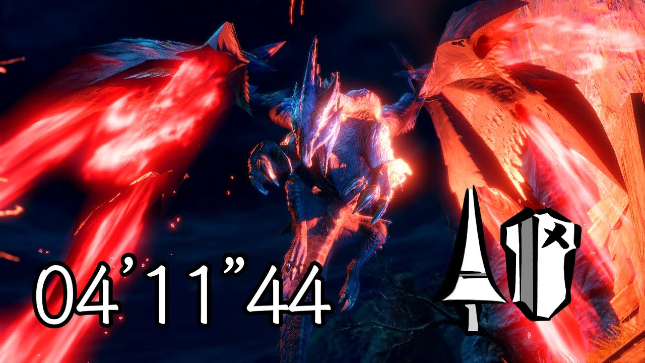 【MHRise:SB / Switch】奇しき赫耀のバルファルク ランス ソロ 昇天+レイジ 04'11