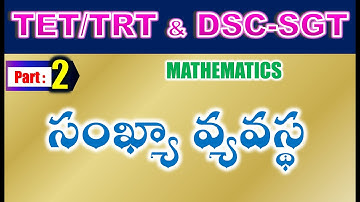 TET/DSC SGT Mathematics సూక్ష్మీకరించుట – సంఖ్యా వ్యవస్థ Part 2
