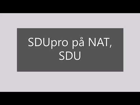 SDUpro på NAT, SDU