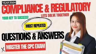 Crack The Cpc Exam Compliance Regulatory Most Repeated Questions Answers How To Pass The Cpc