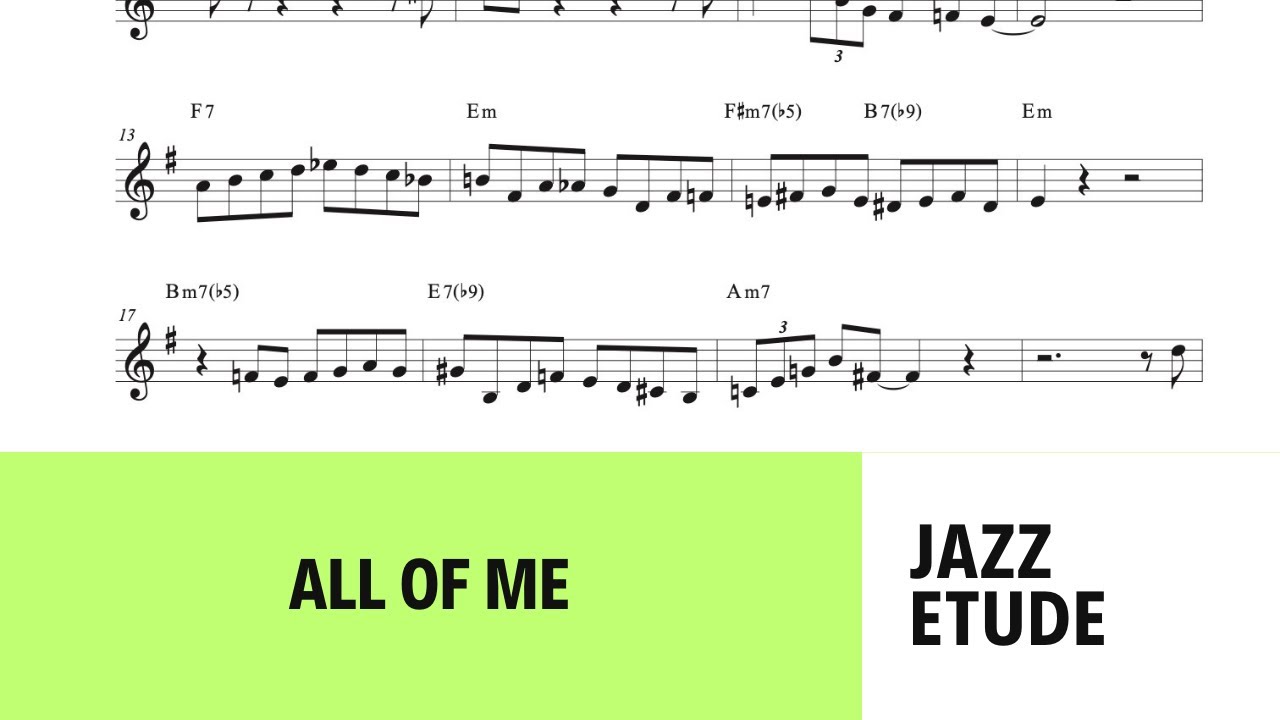 Beginner jazz trumpet solo - All of me