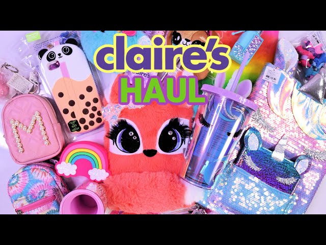 CLAIRE'S HAUL : Shop Back to School Supplies, Stationery, Mini Backpacks,  Keychains & More 