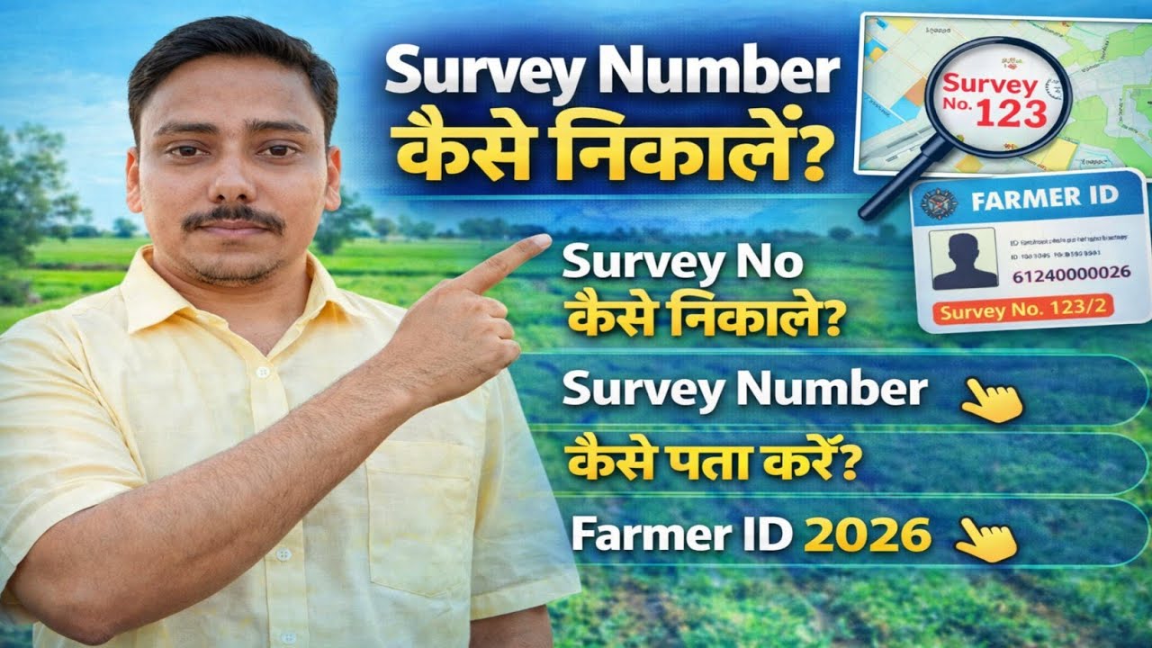 survey number kaise nikale | survey no kaise nikale | survey number kaise pata kare | farmer id 2026