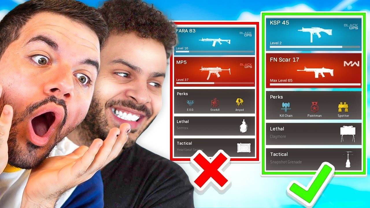 Warzone, but we use the WORST classes possible...