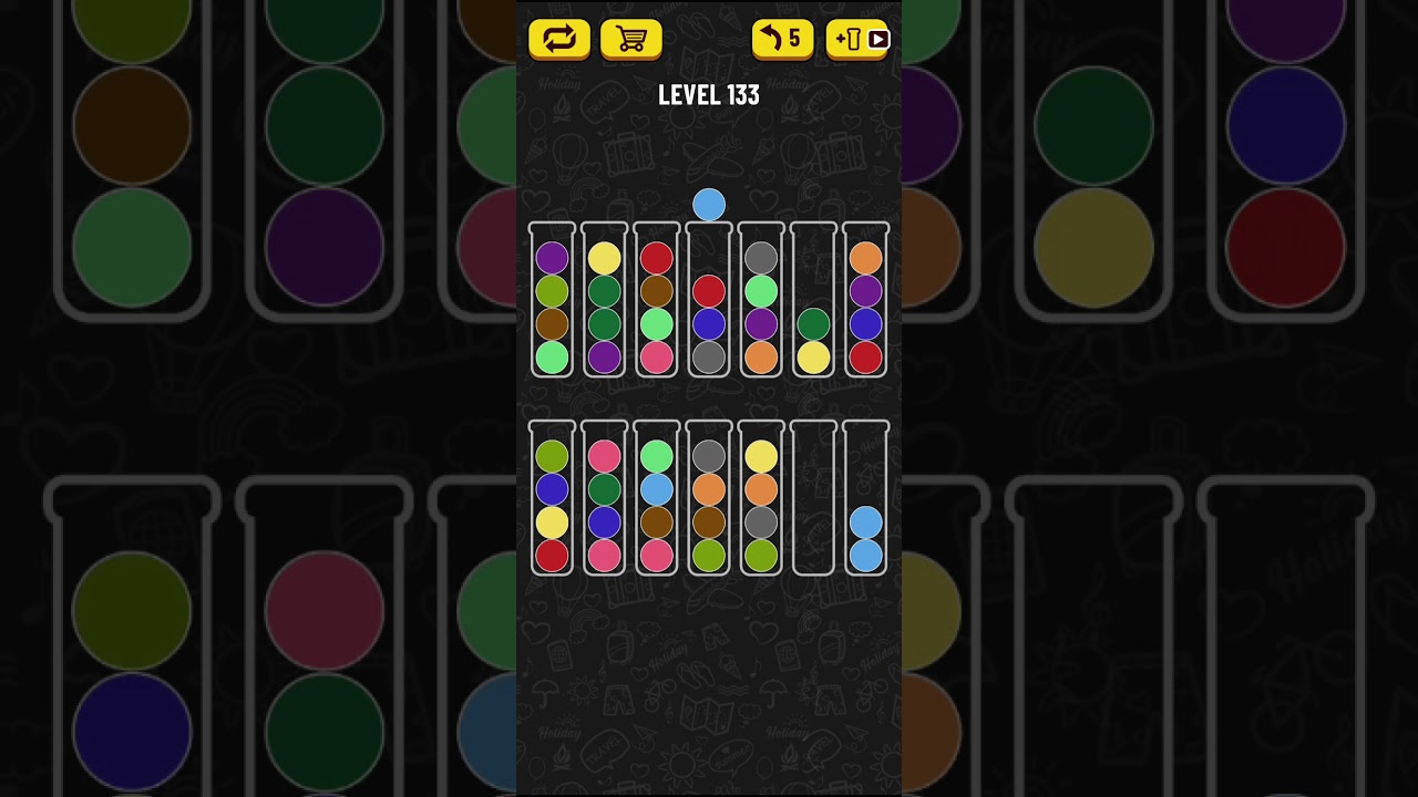 Ball Sort Puzzle - level 133 - YouTube