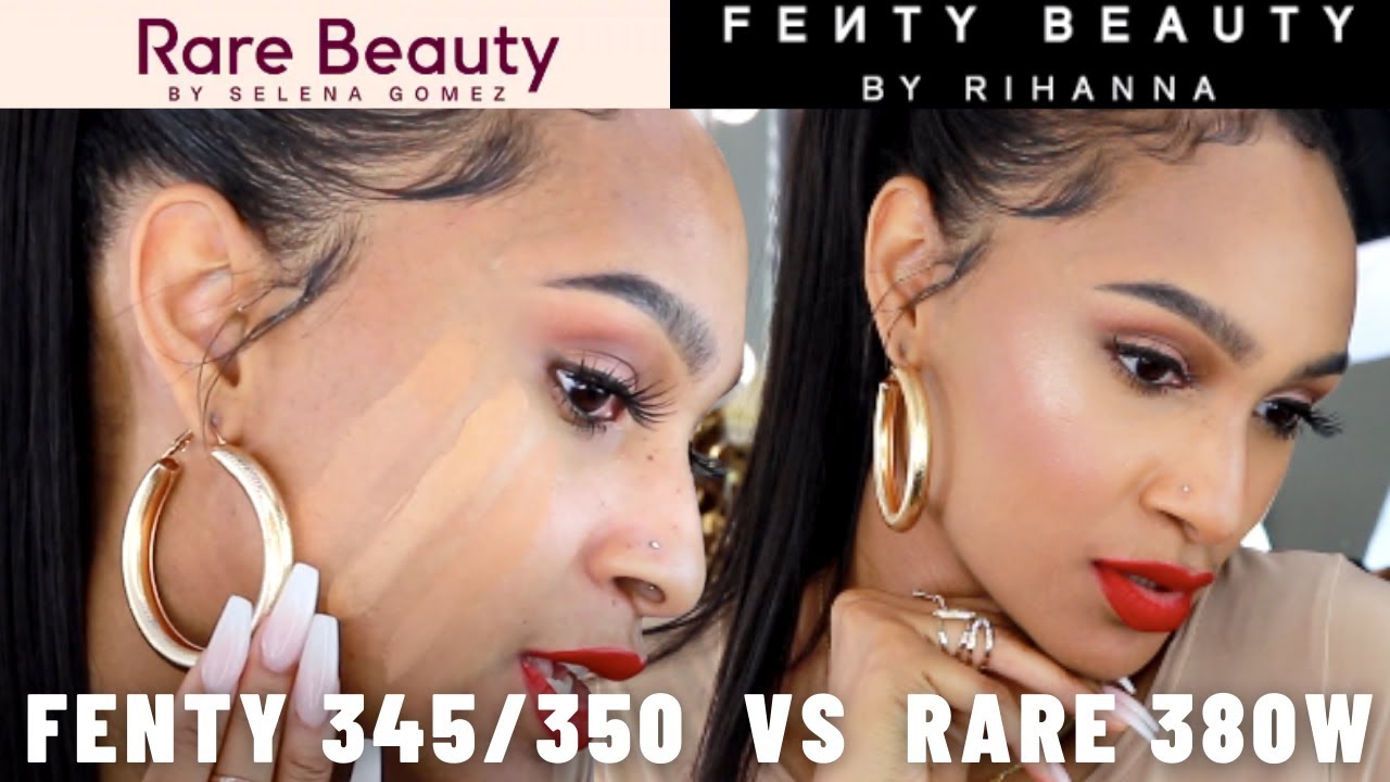 TESTING RARE BEAUTY by Selena Gomez VS Fenty Beauty Shade Comparisons