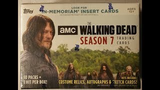 NEW Topps AMC's The Walking Dead Season 7 trading cards. Darryl Dixon costume relic, five #1 cards!