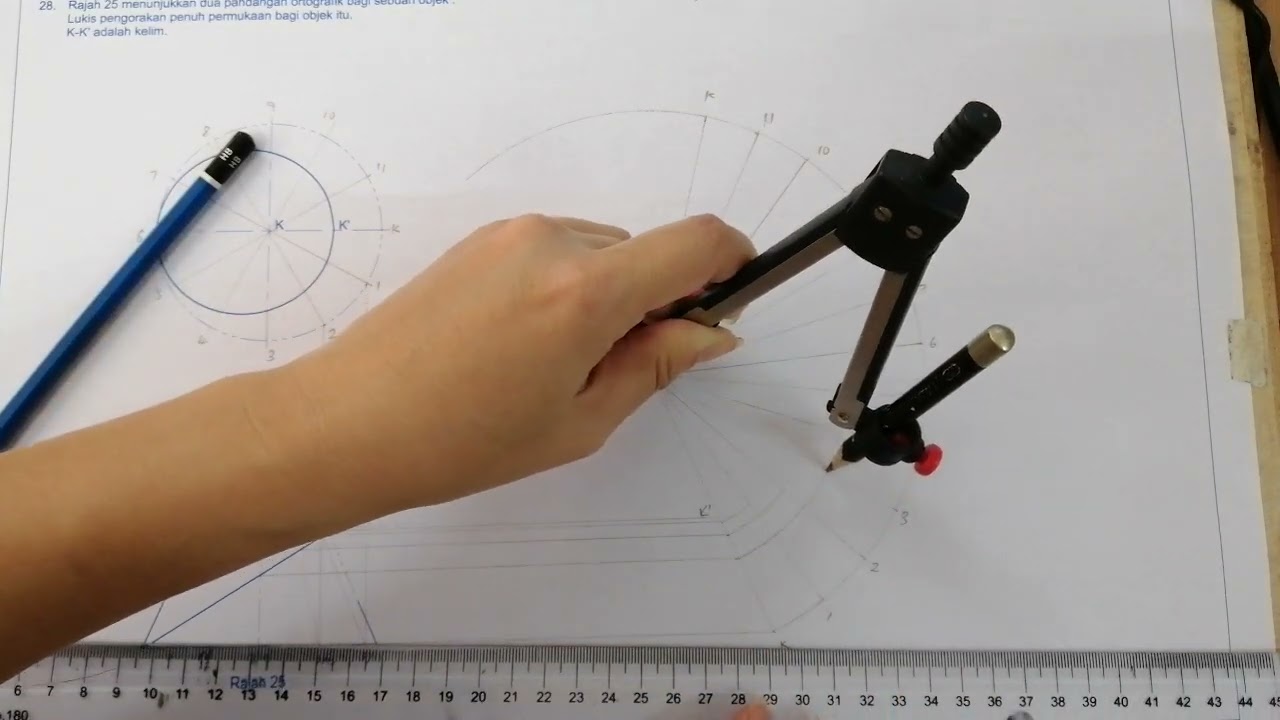 2025 Lembaran Praktis GKT Ting 5 ms 42 soalan 28 lukisan pengorakan kaedah jejarian