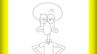 How To Draw Squidward Step By Step By Step Drawing Creation