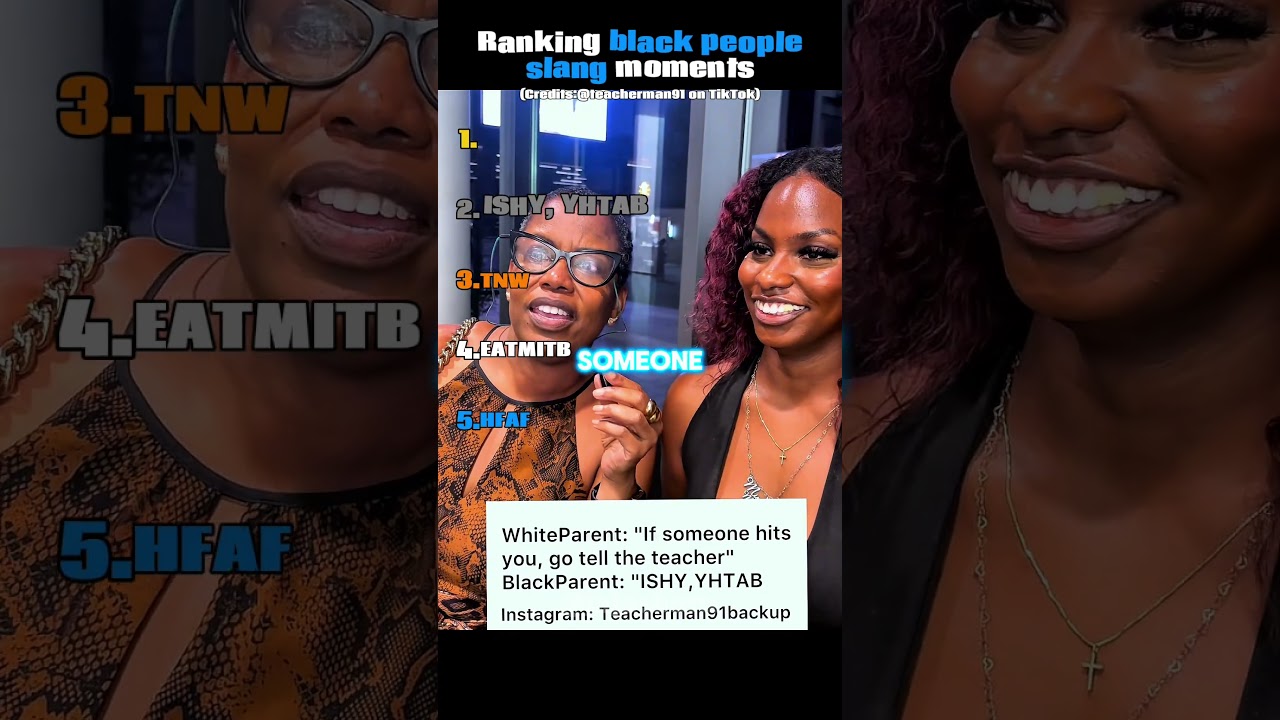 Ranking black people slang moments #shorts #usa
