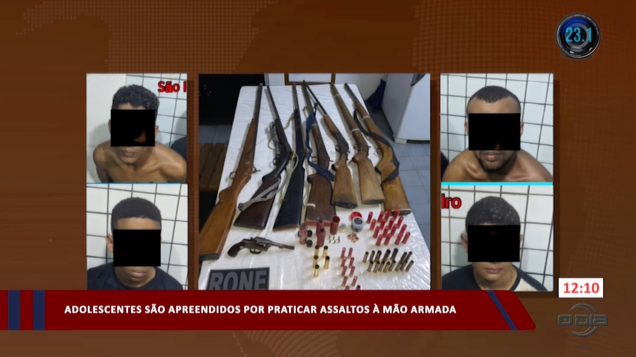 Adolescentes são apreendidos por praticar assaltos à mão armada 21 09 2023