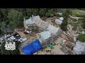 Timelapse of Hugh Hefner's Playboy Mansion renovation over 2020 from the sky DJI Mavic 2 Pro
