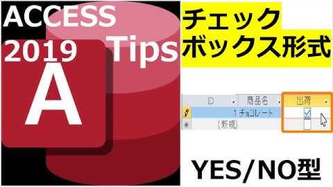 アクセス2019小技集　チェックボックス形式(YES/NO型)