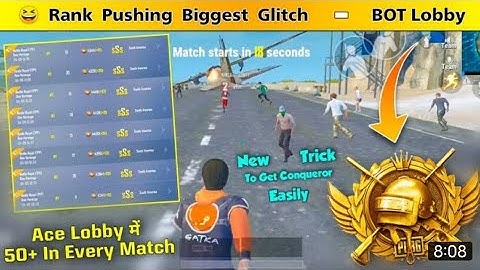 😆PUBG Mobile Lite Every Match Bot Lobby Glitch To Reach Easily Conqueror | More Plush Points 50+
