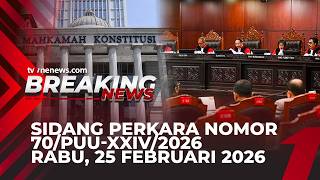 Download lagu [BREAKING NEWS] Sidang Perkara Nomor 70/PUU-XXIV/2026 | tvOnenewes.com