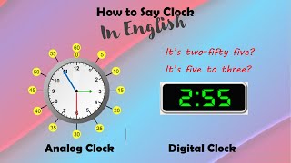 Clock Time | Menyebutkan waktu jam dalam bahasa Inggris Clock Time | Menyebutkan waktu jam dalam bahasa Inggris