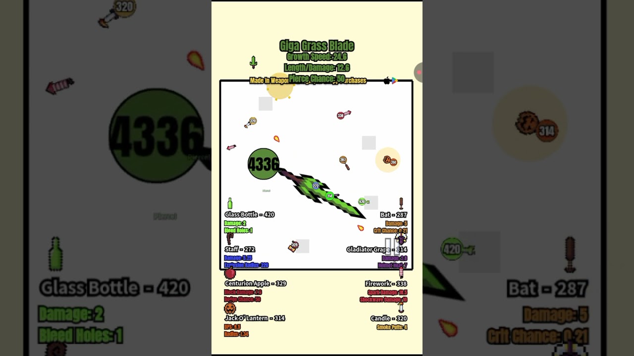 Weapon Ball Fight BOSS BATTLE #2: Giga Grass Blade