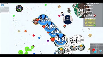 DOMINATING THE SERVER SOLO AGARIO (With free bots)