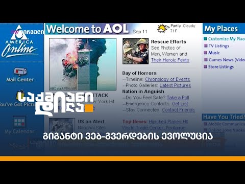 გიგანტი ვებ-გვერდების ევოლუცია