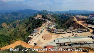 The Road to Phonsavan (Part 5)Travel film 2022 (stop at SALA PHOU KHOUN) Vientiane, Laos