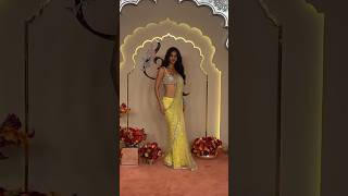 Dishapatani Glows In Yellow Saree