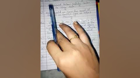 Class 2 EVS,  Chapter 10 ( safety habits and first aid)